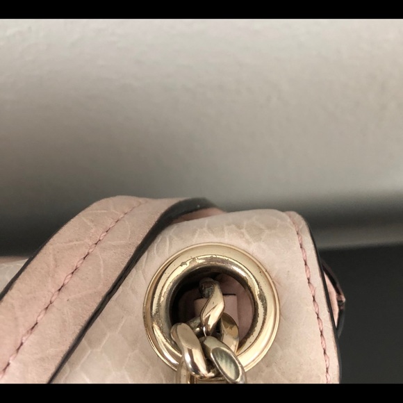 KATE SPADE PINK BOW GOLD CHAIN PURSE HANDBAG - Picture 6 of 16